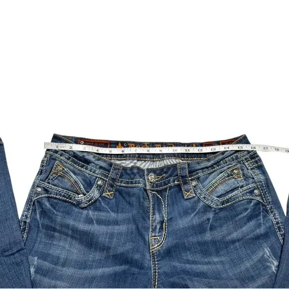 Rock Revival Cole Bootcut Jeans Blue Waist 29 - Picture 5 of 10